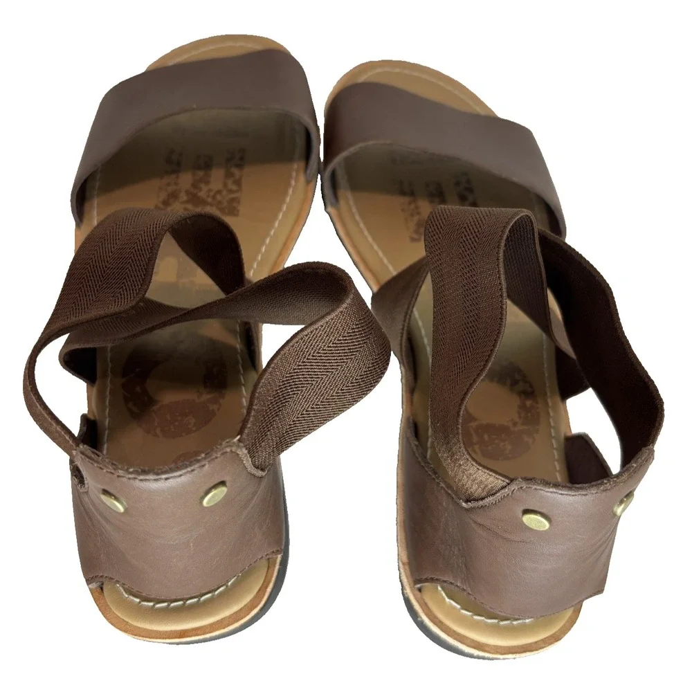 Sorel Women's‎ Ella NL3914-224 Camel Brown Jute Leather Strappy Sandals EUC 9.5